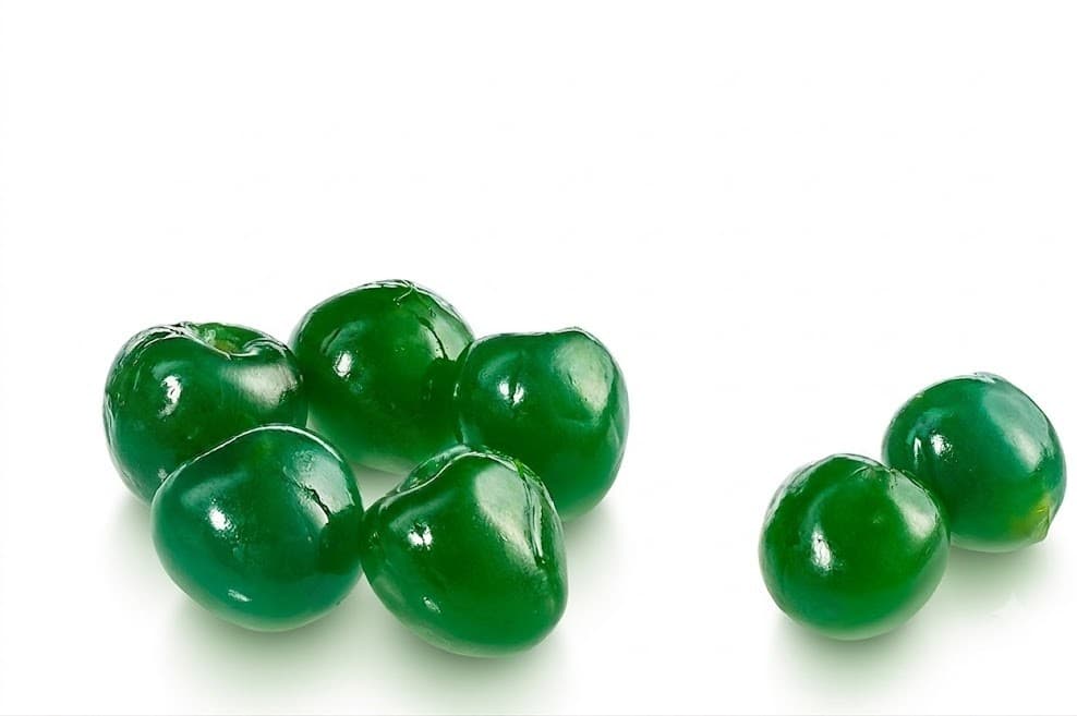 Cerezas marrasquino verdes, foto 2 de 3